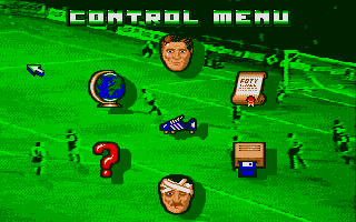 Footballer of the Year 2 (Atari ST) screenshot: Main menu