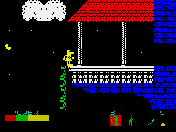 Sir Fred (ZX Spectrum) screenshot: Balcony.