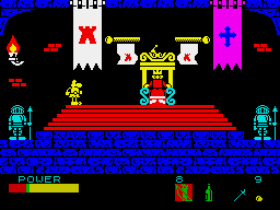 Sir Fred (ZX Spectrum) screenshot: Throne room.