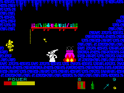 Sir Fred (ZX Spectrum) screenshot: Evil wizard.