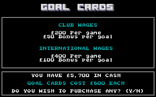 Footballer of the Year 2 (Atari ST) screenshot: How many chances do you want?