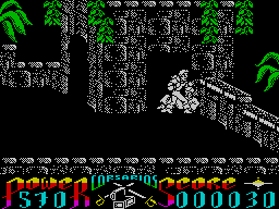 Corsarios (ZX Spectrum) screenshot: Backing him into a corner
