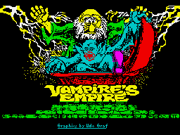 Vampire's Empire (ZX Spectrum) screenshot: Loading screen