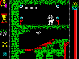 Vampire's Empire (ZX Spectrum) screenshot: Game start