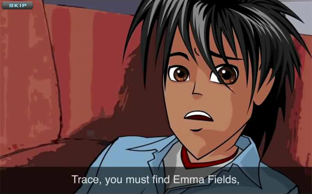 Trace Effects (Windows) screenshot: And now he must find Emma Fields who will help him get back to the future.