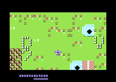 Duel Attack (Commodore 64) screenshot: Nearing the End of the Mission