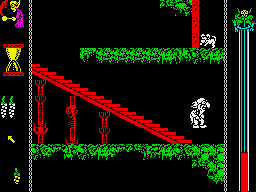 Vampire's Empire (ZX Spectrum) screenshot: Jumping