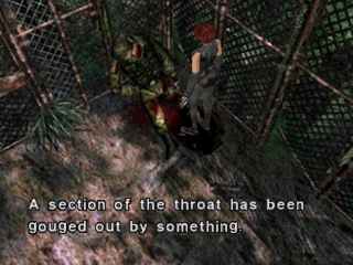 Dino Crisis 2 (PlayStation) screenshot: Soldier body