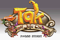 Tak: The Great Juju Challenge (Game Boy Advance) screenshot: Title screen