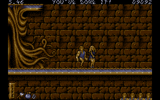 Ghost Battle (Atari ST) screenshot: The game ends as abruptly as it begins.