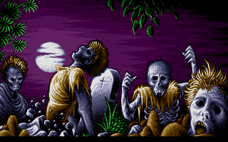 Ghost Battle (Atari ST) screenshot: ..still, better than seeing this screen every two minutes.