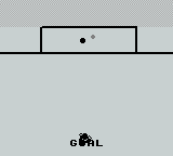 Super Kick Off (Game Boy) screenshot: It's a goal (aka what's my keeper doing!?)