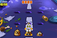 Whac-A-Mole (Game Boy Advance) screenshot: A normal mole is worth 25 points