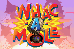 Whac-A-Mole (Game Boy Advance) screenshot: Title screen
