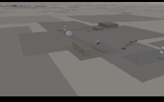 TFX (Amiga) screenshot: The GBU bomb flies