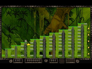 Lode Runner Extra (PlayStation) screenshot: First level