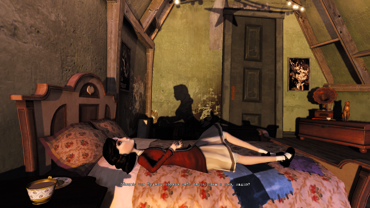 Contrast (Windows) screenshot: All characters in the game, except Didi and Dawn, are shadows
