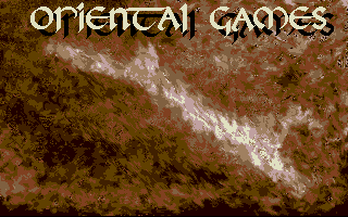 Oriental Games (Atari ST) screenshot: Title screen