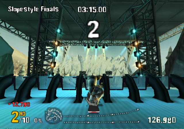 SSX on Tour (GameCube) screenshot: Get ready...and go!