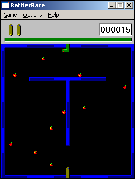 Rattler Race (Windows 16-bit) screenshot: Level 2!