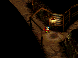Thousand Arms (PlayStation) screenshot: Abandoned mine dungeon