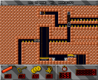 Lost in Mine (Amiga) screenshot: Start of level 36