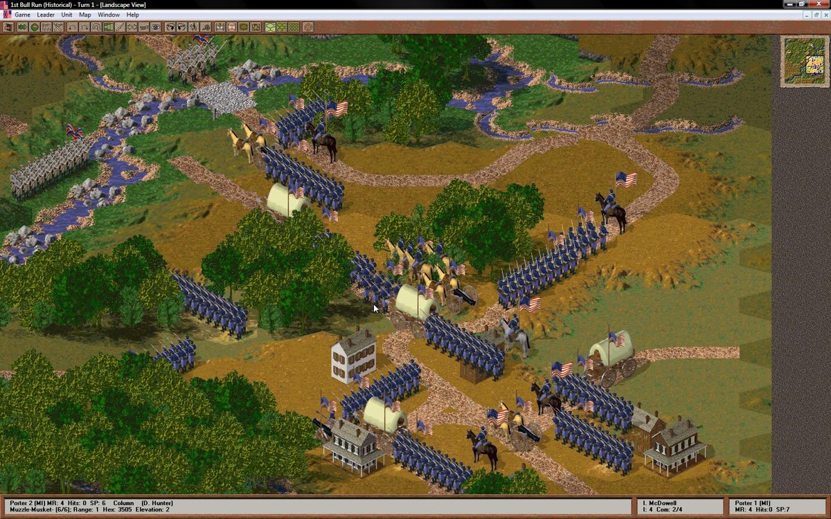 North vs. South (Windows) screenshot: Bull Run