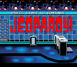 Jeopardy! Sports Edition (SNES) screenshot: "This is Jeopardy!"