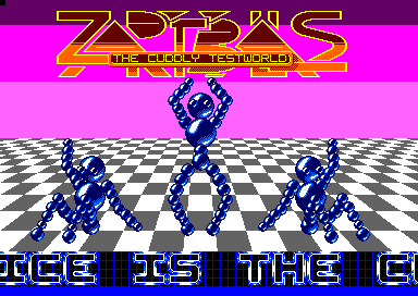 Zap't'Balls: The Advanced Edition (Amstrad CPC) screenshot: The title screen