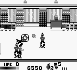 The Punisher: The Ultimate Payback! (Game Boy) screenshot: hostage situation iin the supermarket. I just took one out with a grenade