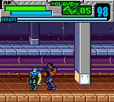 Blade (Game Boy Color) screenshot: Punching away at a baddie