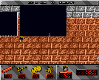 Lost in Mine (Amiga) screenshot: Start of level two