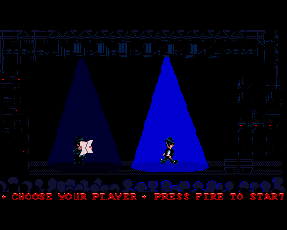 The Blues Brothers (Amiga) screenshot: Choose your character.