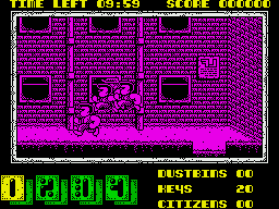 Joe Blade II (ZX Spectrum) screenshot: Game start