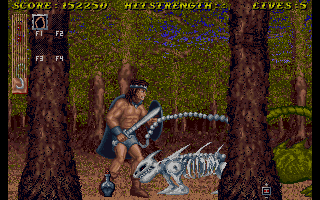 Sword of Sodan (Amiga) screenshot: Forest