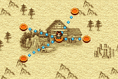 Shaman King: Master of Spirits (Game Boy Advance) screenshot: The Overworld Map