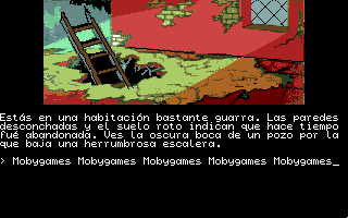 La Aventura Original (Amiga) screenshot: Brick house interior