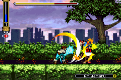 Shaman King: Master of Spirits (Game Boy Advance) screenshot: Halo Bump!!!