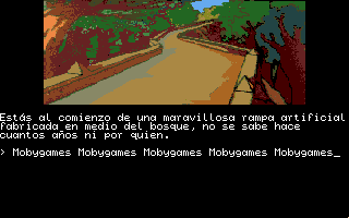 La Aventura Original (Amiga) screenshot: A artificial ramp leading to...