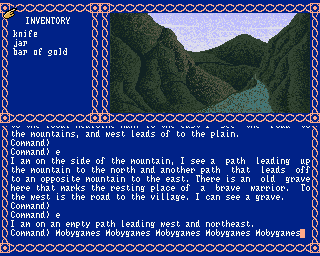 The Last Inca (Amiga) screenshot: Mountain path