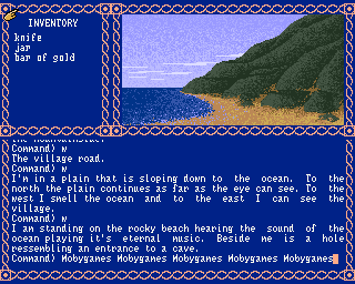 The Last Inca (Amiga) screenshot: Beach