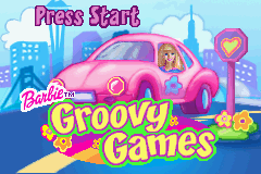 Barbie: Groovy Games (Game Boy Advance) screenshot: Title screen