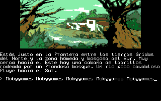 La Aventura Original (Amiga) screenshot: Brick house exterior