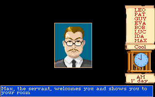 Mortville Manor (Amiga) screenshot: Butler