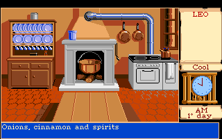 Mortville Manor (Amiga) screenshot: Kitchen