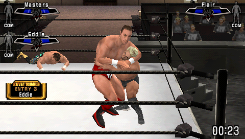 WWE Smackdown vs. Raw 2007 (PSP) screenshot: Eddie enter Royal Rumble