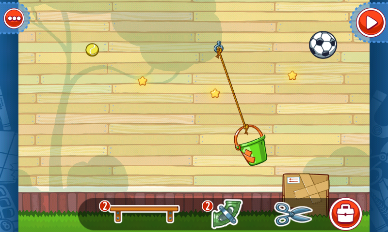Amazing Alex (Android) screenshot: Swinging basket