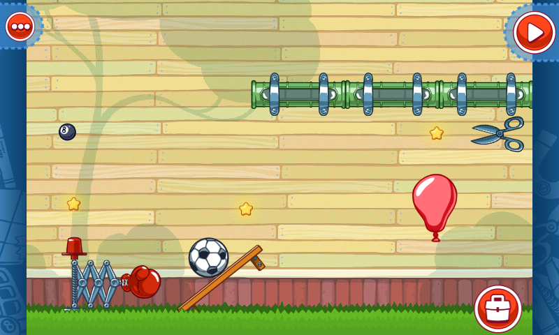 Amazing Alex (Android) screenshot: Boxing glove contraption