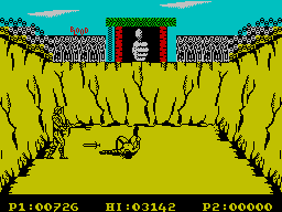 Gladiator (ZX Spectrum) screenshot: Ground arena.