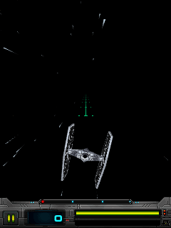 Star Wars: Imperial Ace (J2ME) screenshot: Me and my tie fighter